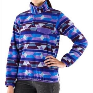 Patagonia synchilla snap T fleece- purple
